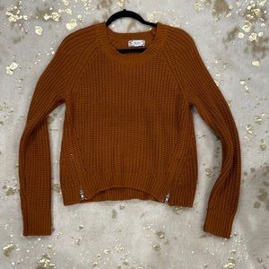 rust color sweater